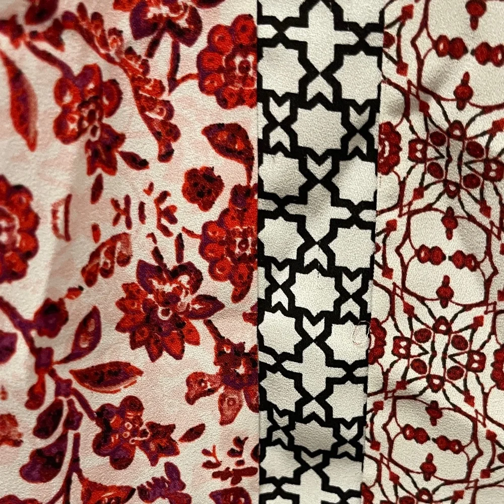 NYDJ Red Floral Print Boho Blouse - Picture 4 of 7